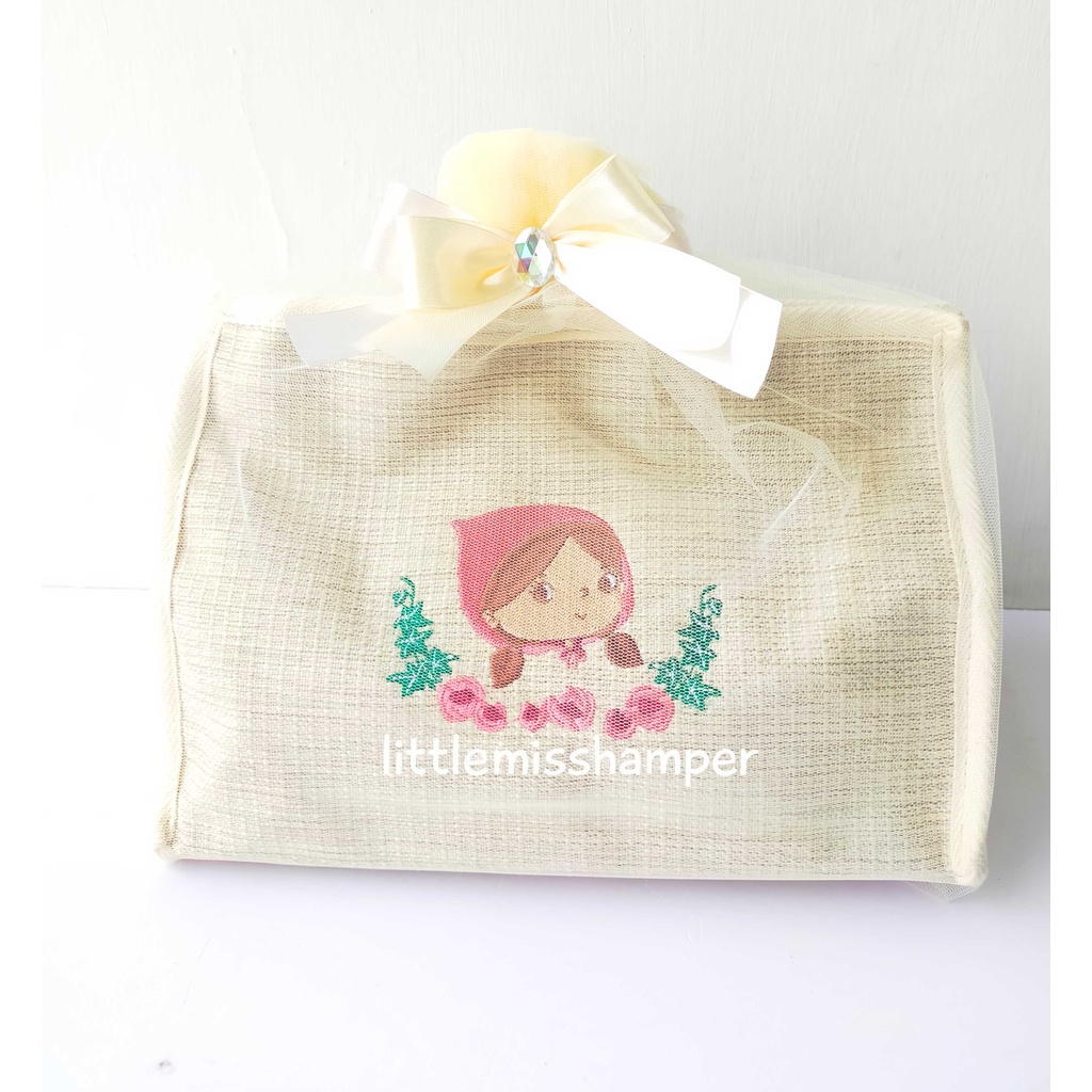 Custom Tissue Canvas Pouch - Baby Hampers - Souvenir Birthday