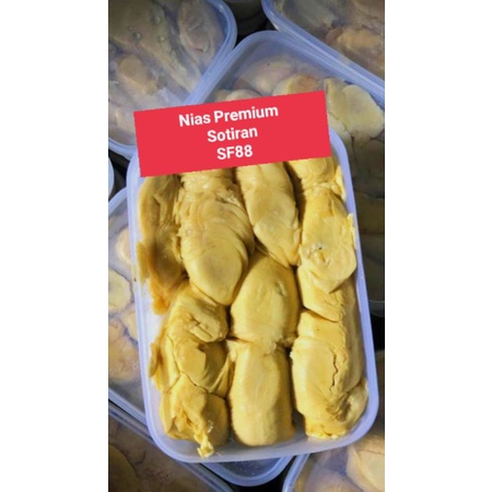 

durian kupas Nias kualitas premium super 900gram sotiran