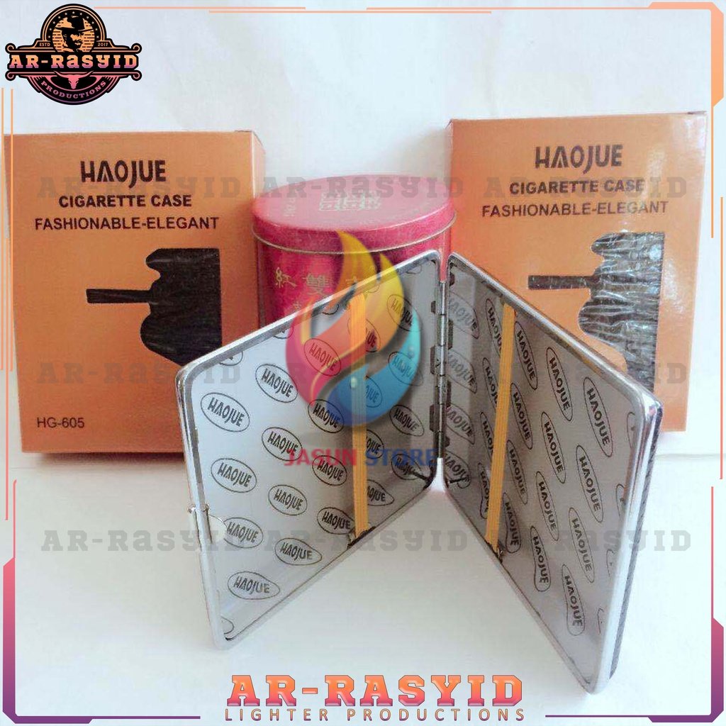 BISA COD! Tempat Kotak RKK Kulit Hitam Kaleng Motif Haojue HG-605 662