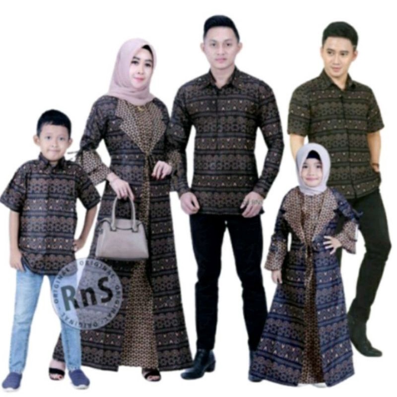 BISA COD BATIK COUPLE KELUARGA MOTIF SEMUT SIZE M L XL XXL/BATIK FAMILY/SARIMBIT BATIK KELUARGA/SERA