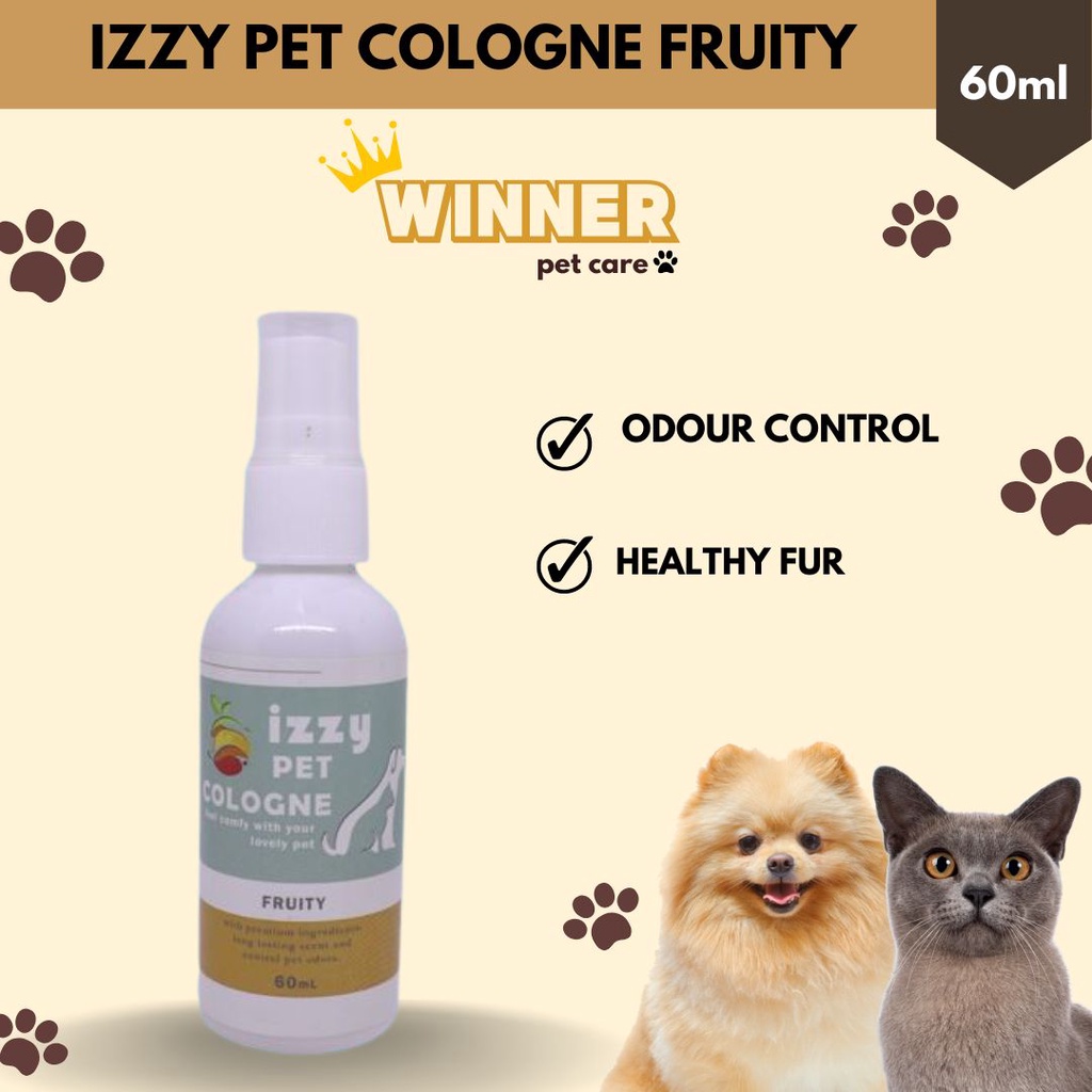 Izzy Pet Cologne Kucing Anjing Wangi Fruity 60ml