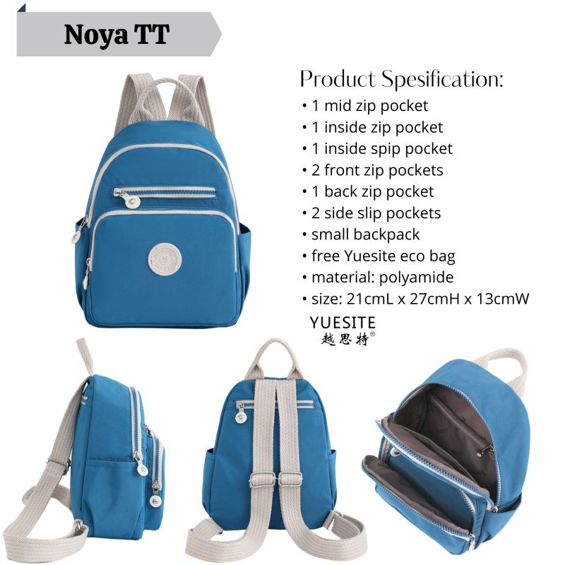 TAS RANSEL WANITA KECIL YUESITE NOYA SMALL BACKPACK KEKINIAN KOREA STYLE