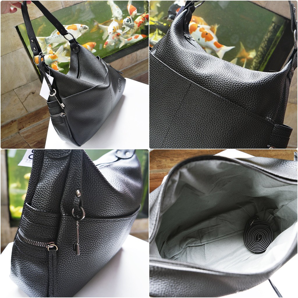 Akaci Tas wanita hobo papirut bahan kulit jeruk mewah sling bag AK 01-6348