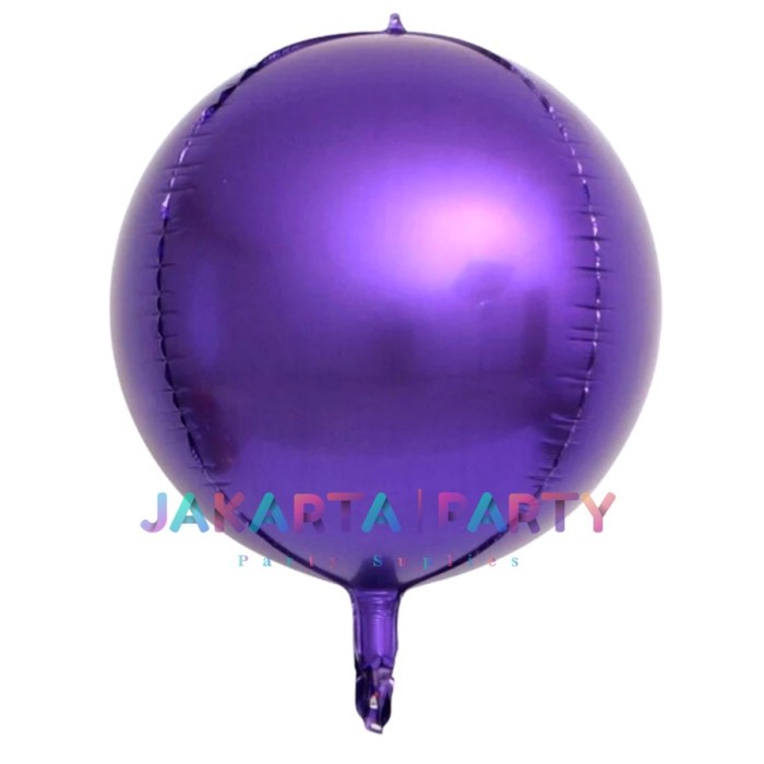 Balon Foil Bulat Orbz Bulat / Orbs 4D Helium Quality / Balon Orbz