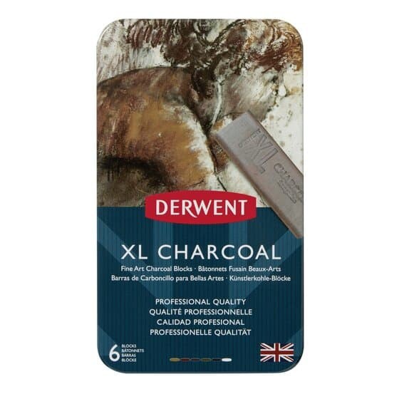 

Charcoal Derwent Xl Charcoal Blocks 6 Tin