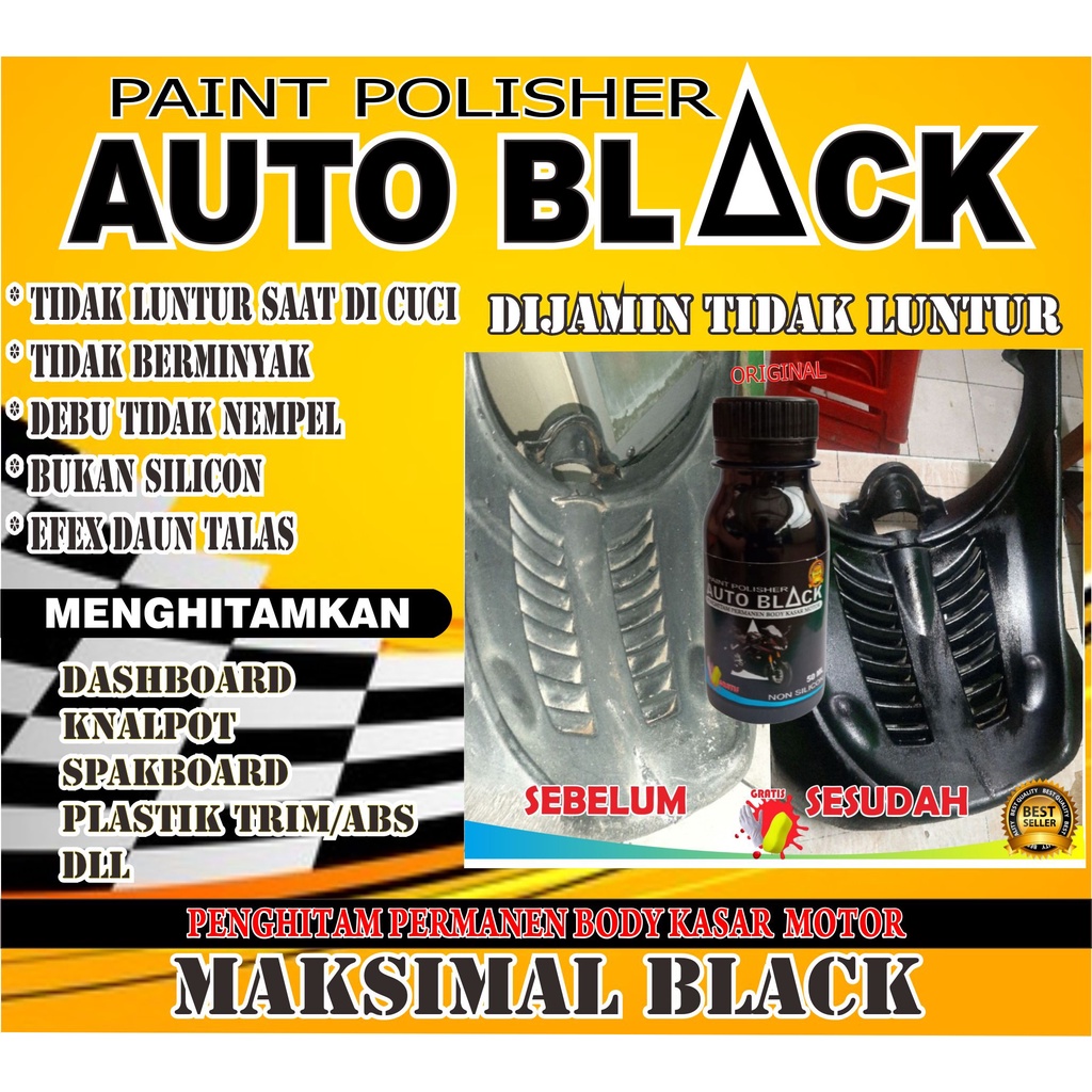 AUTO BLACK PENGHITAM DASHBOARD MOTOR PERMANEN ORIGINAL