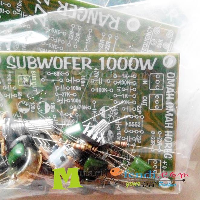 Termurah | KP8 | PAKET DIY Subwoofer Speaker Aktif 2.1 Driver Stereo in out dan Mono Subwoofer