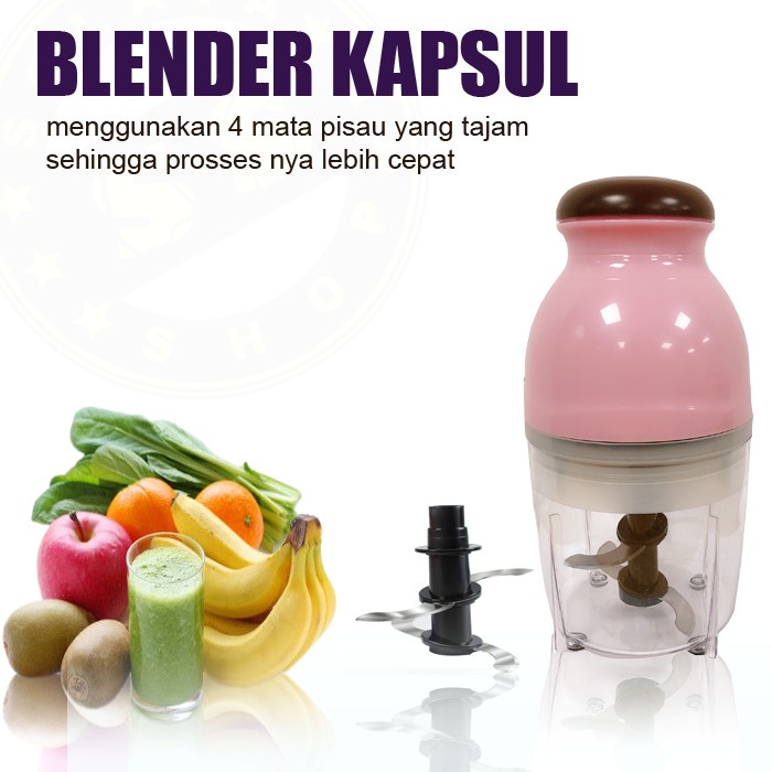 blender Blender kapsul capsule cutter quatre hand blender bumbu mini murah(S7P8) Blender Kapsul 4 ma