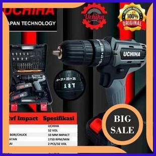 parts Japan 32v mesin bor baterai impact cordless drill beton tembok kayu besi baja uchiha asli 2ZJN