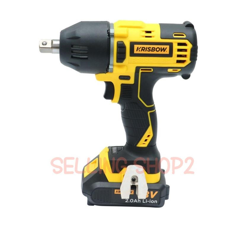 Jual Cordless Impact Wrench Krisbow SQ 1 2INC 18V IRCUWB18 Shopee