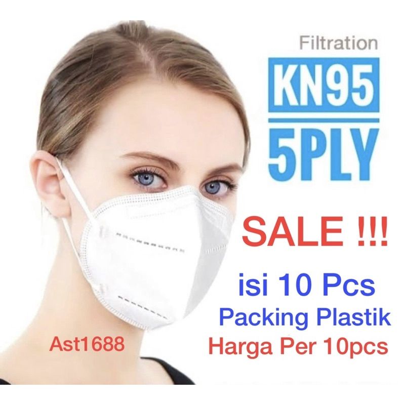 Masker Medis KN 95 Putih 1 pack isi 10 pcs