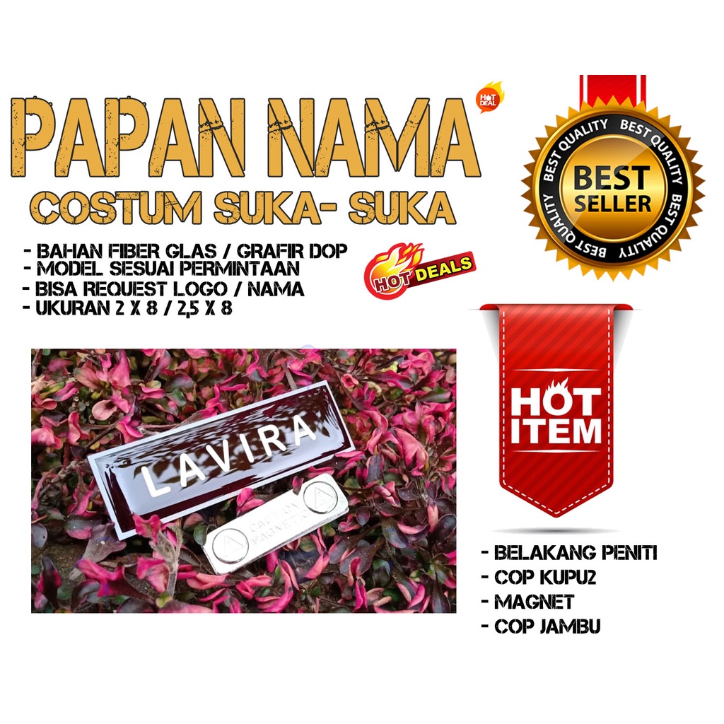 

PAPAN NAMA PDH LIS PUTIH MAGNET