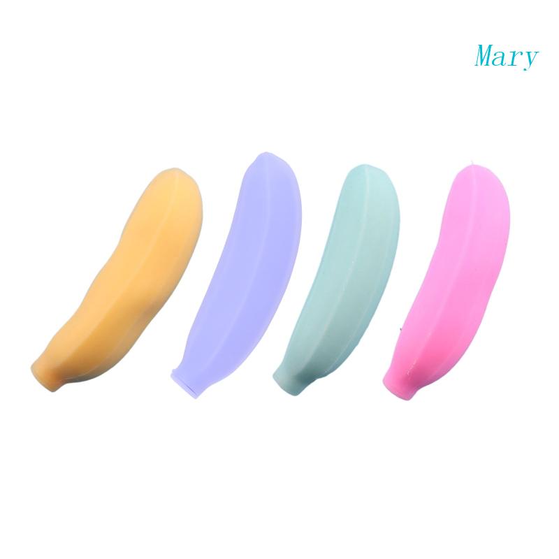 Mary Banana Stress Toys TPR+PVA Melar Mainan Stres Buah Pisang Nikmat Pesta Untuk Anak