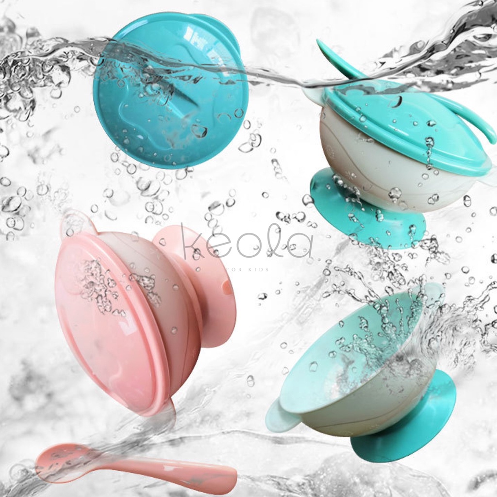 MD - Keola Set Mangkok Suction Mpasi Anak Bayi | Suction Bowl Anak | Mangkok Anti Slip