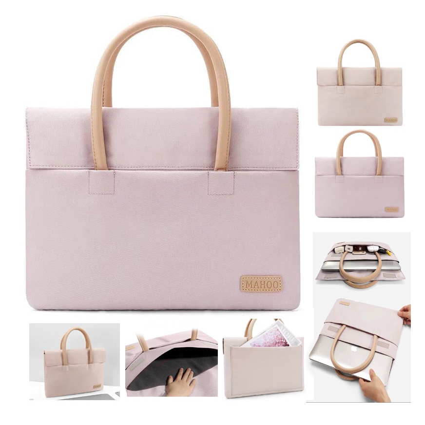 Tas Laptop Jinjing MAHOO Pastel Edition Softcase Macbook 13 14 15 inch