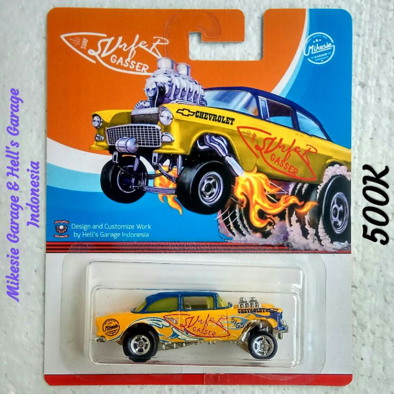 Hot Wheels 55 Chevy Bel Air Gasser Custom Surfer