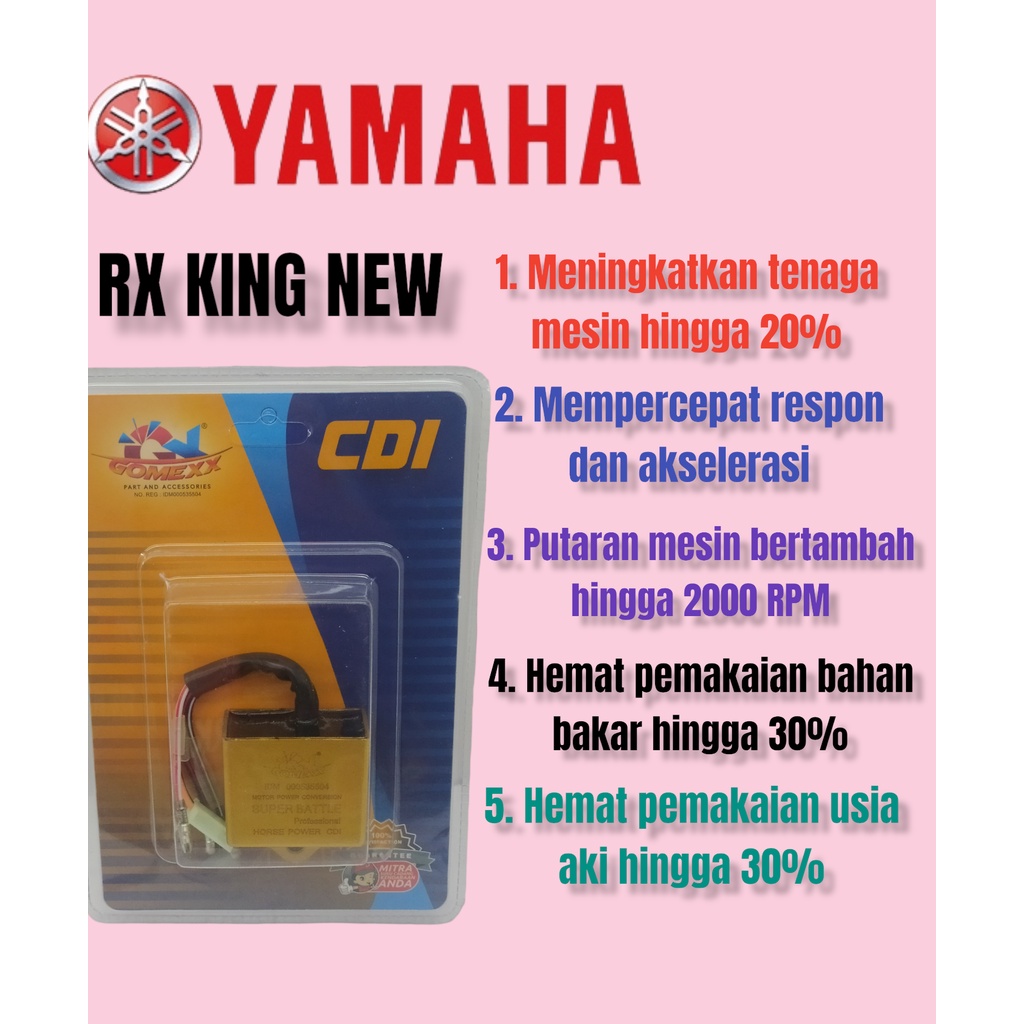 CDI RX KING CDI RACING RX KING TENAGA NAIK 20%