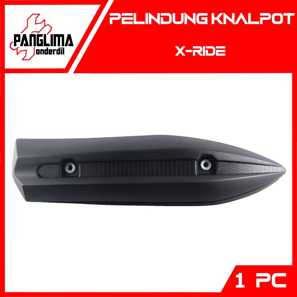 Pelindung Knalpot X-Ride 115 Hitam Cover Tutup Penutup Tameng Kenalpot Muffler Exhaust