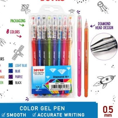 

COD JOYKO PULPEN GEL PEN BALL PEN PENA KLIK WARNA WARNI LUCU PASTEL GPC-309S UNIK MURAH CETEK BOLPEN 0.5 MM GELPEN 