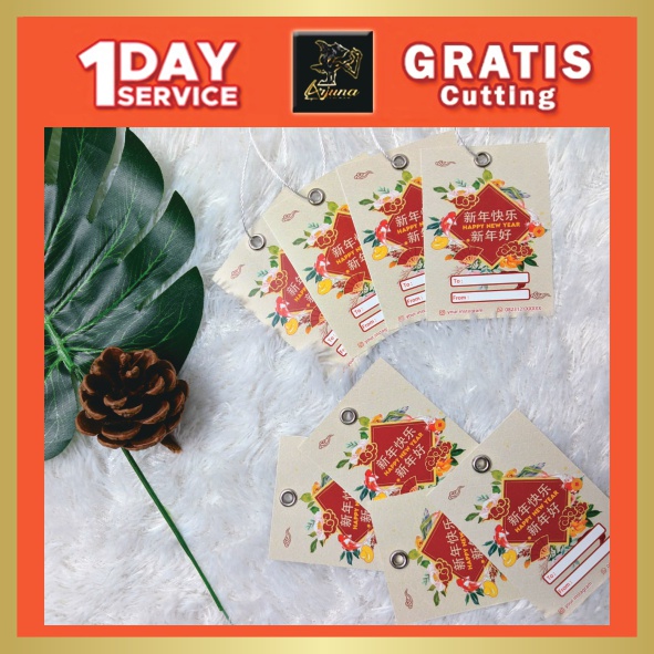 Hangtag Imlek Kartu Ucapan Imlek dan Tahun Baru Hang Tag Custom
