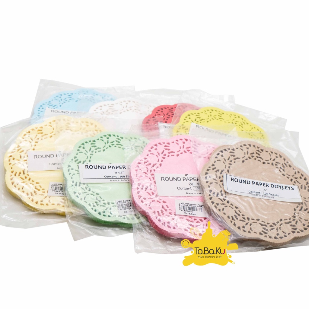 Paper Doilies Round 7" (17cm) (Pack isi 100pcs)
