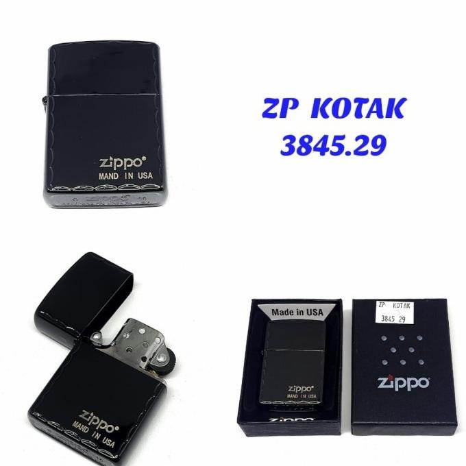 Mancis Zippo Mate Hitam Kotak K0Rex Outdoor Mancis Zippo