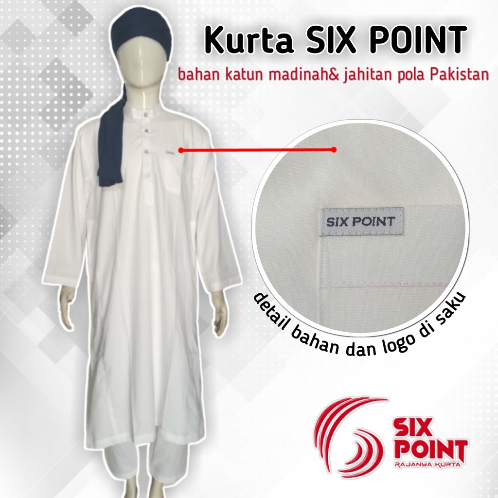 Kurta madinah fodu putih tulang BW