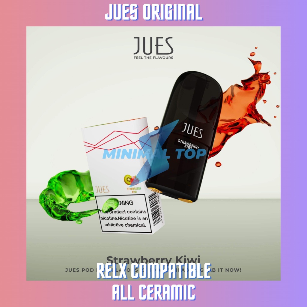 JUES Pods Pro Strawberry Kiwi (Cocok dengan Relx Infinity Essential Phantom)