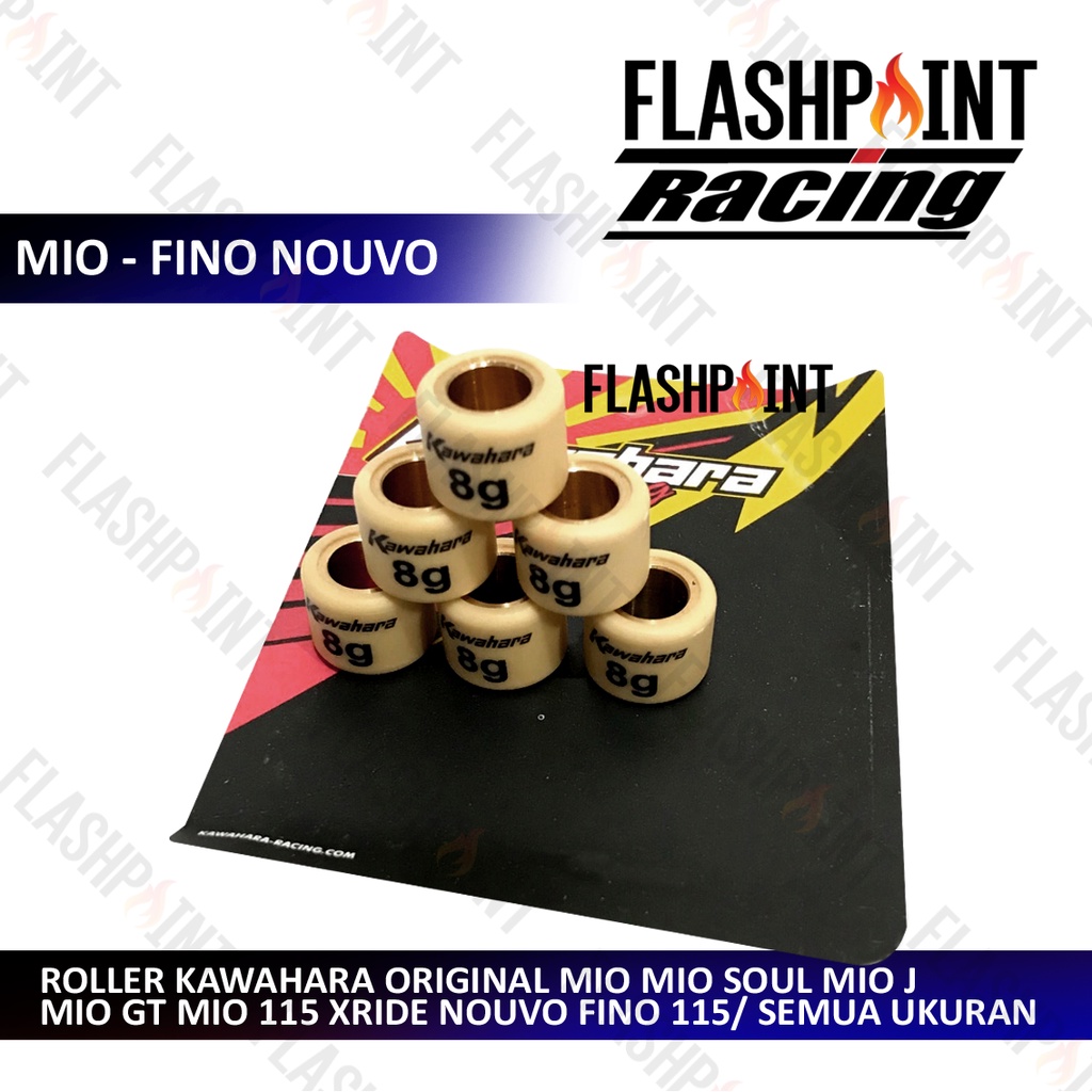 (BISA COD) ROLLER KAWAHARA RACING ORIGINAL TEFLON MIO MIO SOUL NOUVO FINO MIO J MIO GT 115 XRIDE X RIDE 7 8 9 10 11 12 G GRAM MIO SUL NUVO NUPO LOLER LOREL ROLER PULLEY PULLY PULI ROL ORI ASLI