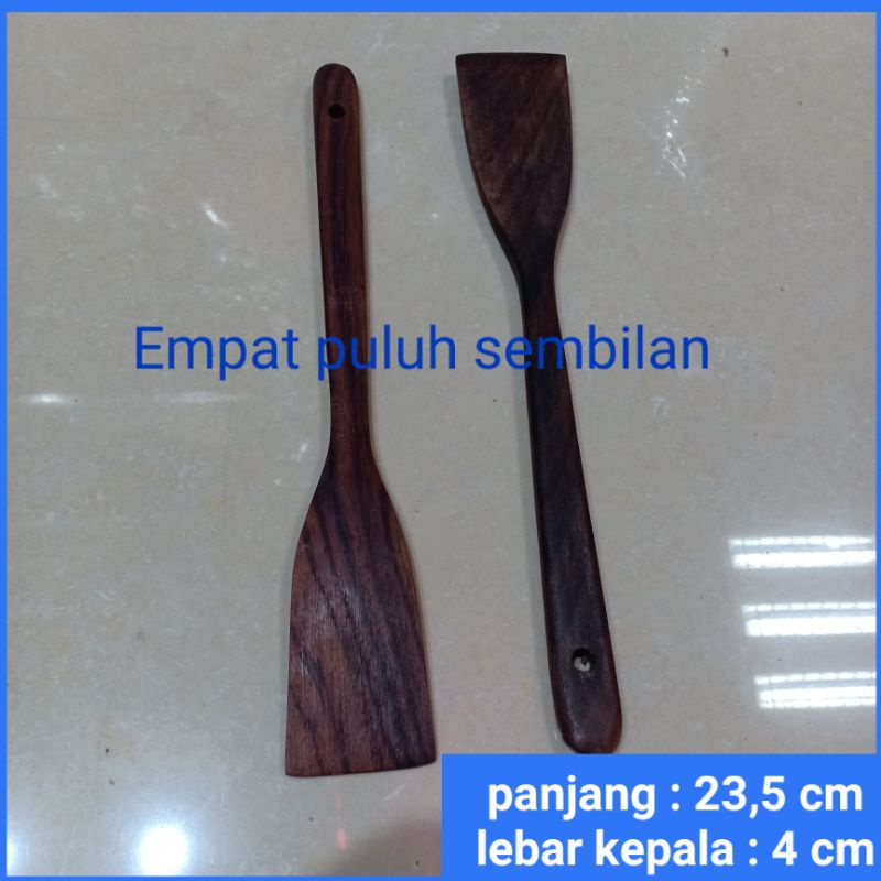 Jual spatula kecil kayu / sutil kayu / sutil apem kayu / alat masak