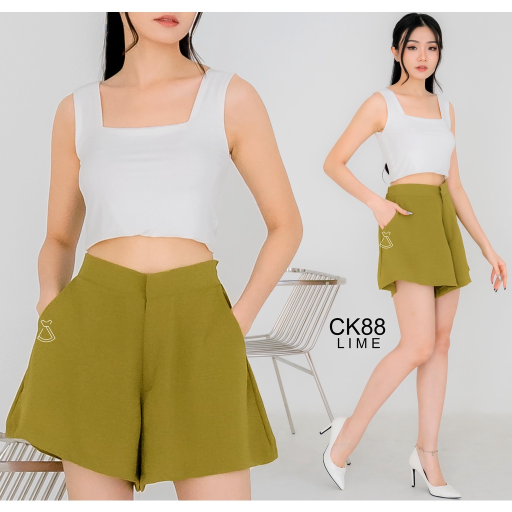 SEOLA - CK88 - Celana Pendek Crinkle Casual