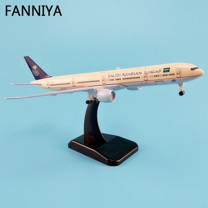 Miniatur Pesawat Terbang Saudi Arabian - Diecast Pesawat Boeing 777 ---MURAH---