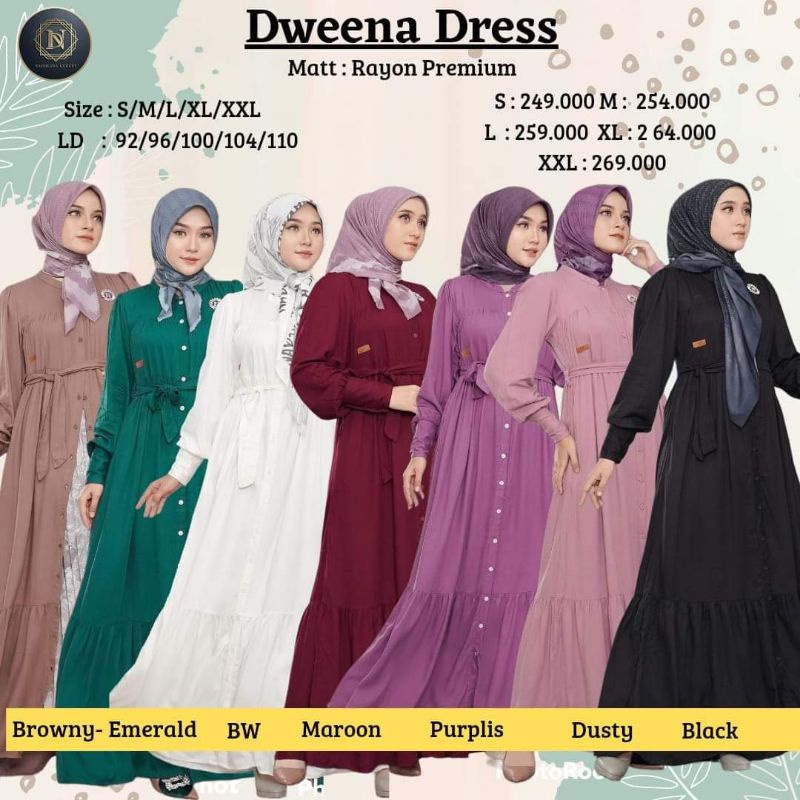 DWEENA DRESS  ✅ NADHEERA LUXURY ✅ DRESS TERLARIS