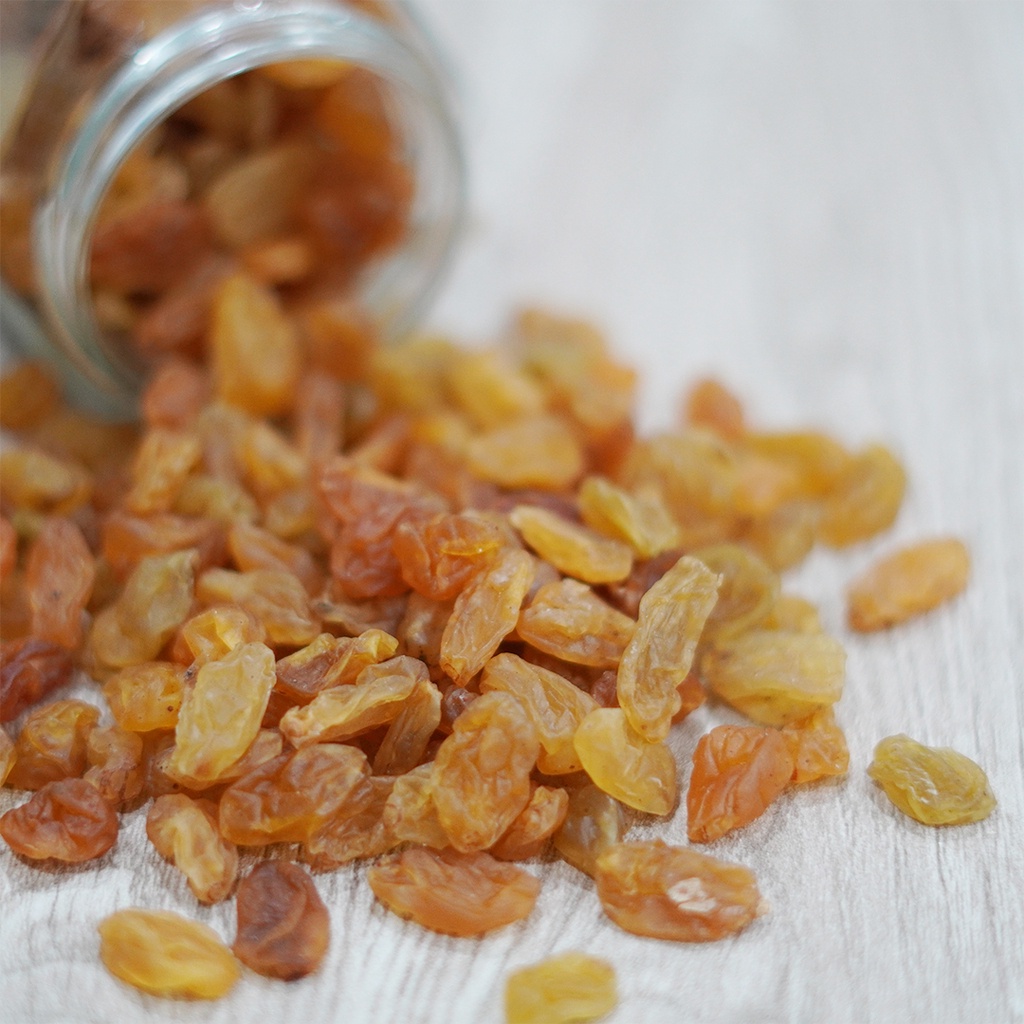 

Kismis Jumbo Asem Manis 250gram / Kismis Golden raisin