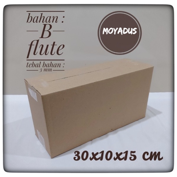 

kardus/karton/box uk. 30x10x15 cm SINGLEWALL POLOS