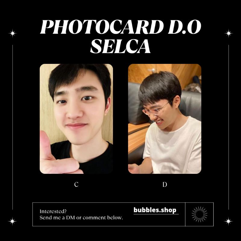 PHOTOCARD UNOFFICIAL D.O EXO SELCA