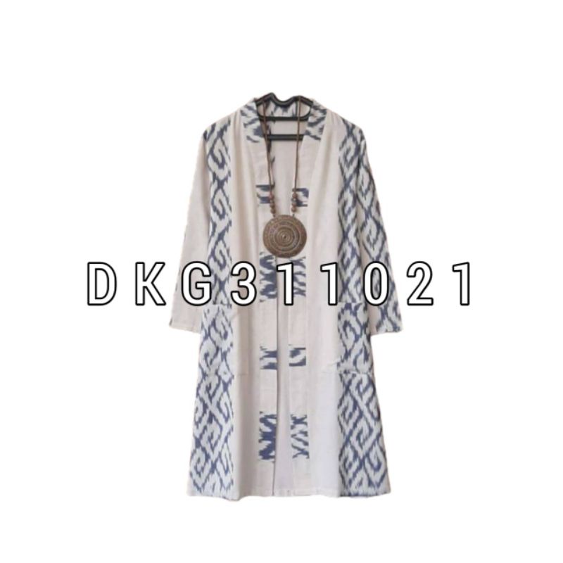 Cardigan Tenun Troso, Outer Tenun Ikat, Busana Wanita, Baju Tenun Troso, Baju Wanita