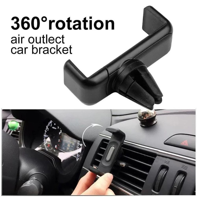 In Car Air Vent Mounted Phone Holder Smartphone Stand Untuk 4-6 inchPhones Car Handphone Holder Universal360 ° Bracket Hp Otomatis Multifungsi Rotatable