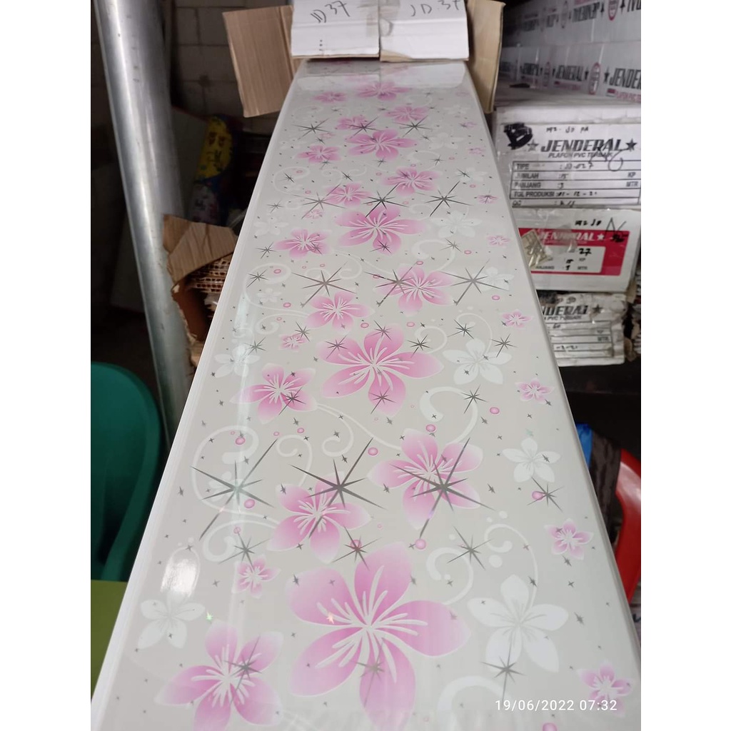 plafon pvc 3 meter | plafon pvc 4 m perdus | Plafon motif Bungga