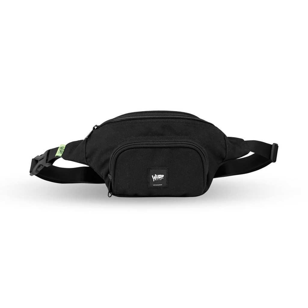 Whoopculture &quot;Ringkless&quot; Black Canvas Waistbag