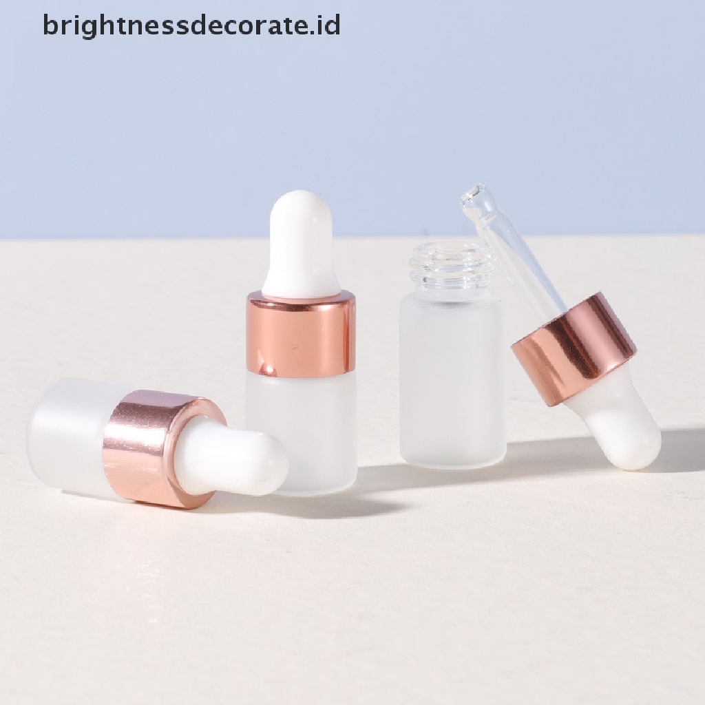 [Birth] 5pcs 1per2/3/5ml Botol Pipet Kaca Frosted Botol Kosong Toples [ID]