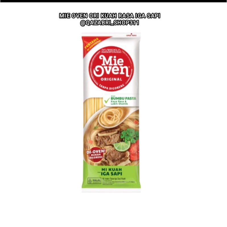 

MIE OVEN ORI KUAH RASA IGA SAPI