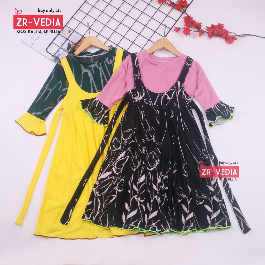 Gamis Aisyah uk 3-4 Tahun [EXPORT] Dres Ngaji Baju Anak Perempuan Murah Gamis Lebaran Panjang Adem