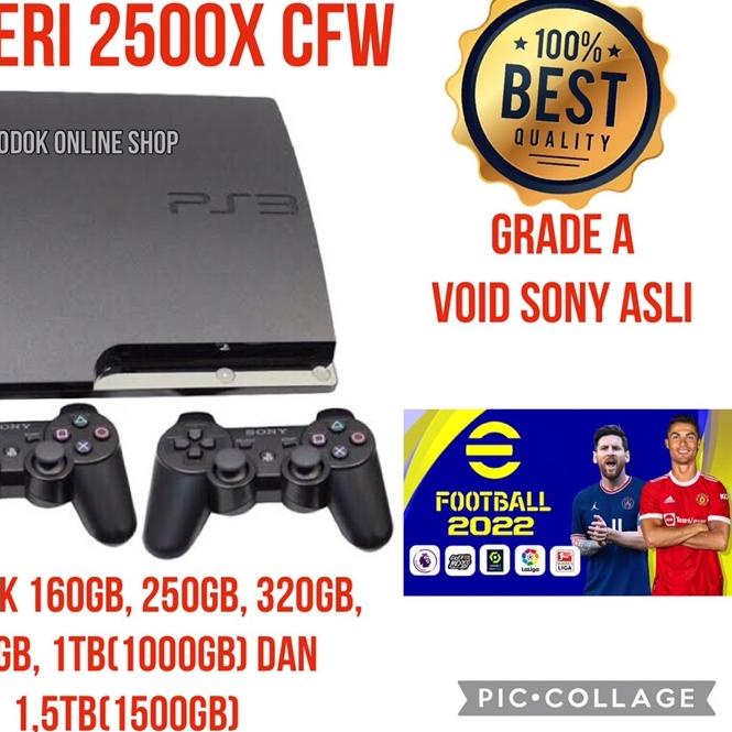 Limited | KSH|PS3/PLAYSTASION 3 SLIM seri 2500X CFW HDD 1500gb(1.5tb),1000gb(1tb),500gb,320gb,250gb,