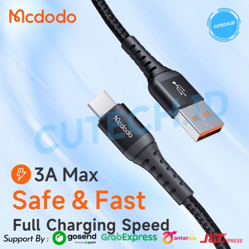 MCDODO KABEL DATA ANDROID TYPE C QC 4.0 FAST CHARGING 3A CA-2271