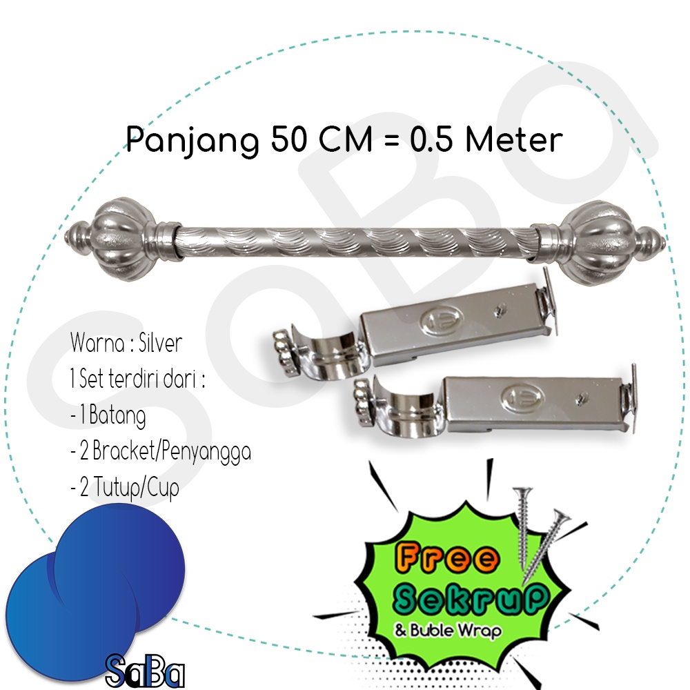SABA99 [PROMO] Besi Gorden | Batang Gorden | Reel Gorden | Ring Gorden | Stick Gorden - Ukuran 200 CM | Ukuran 150 CM | Ukuran 100 CM | Ukuran 50 CM