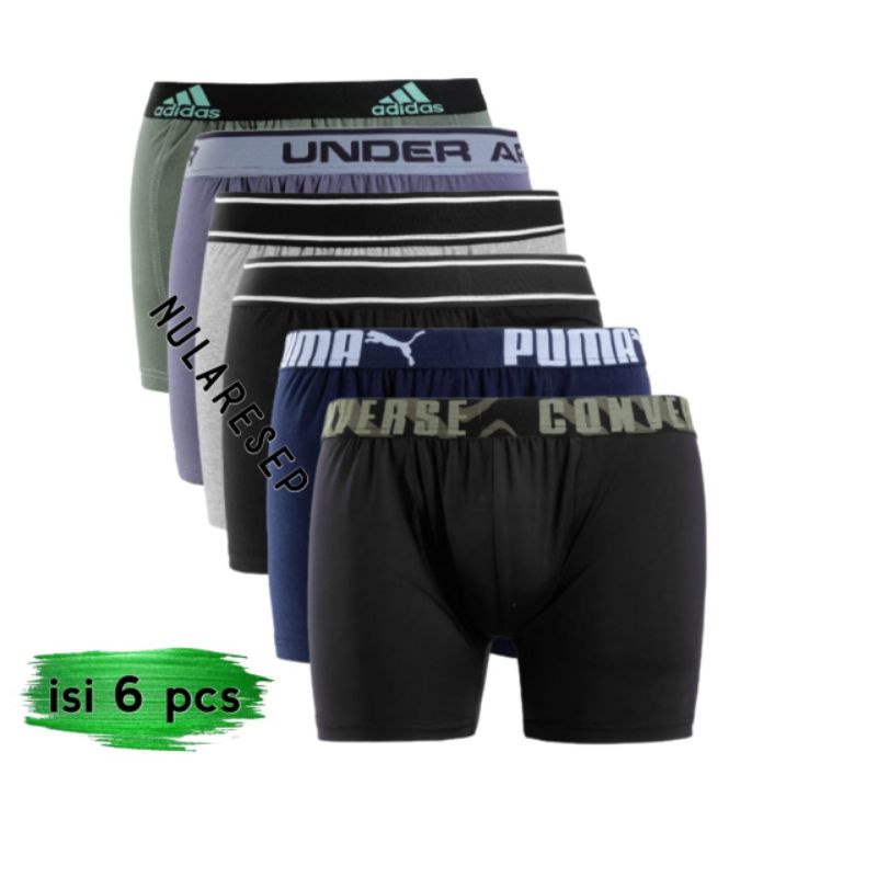 Celana dalam pria Boxer isi 6 Pcs