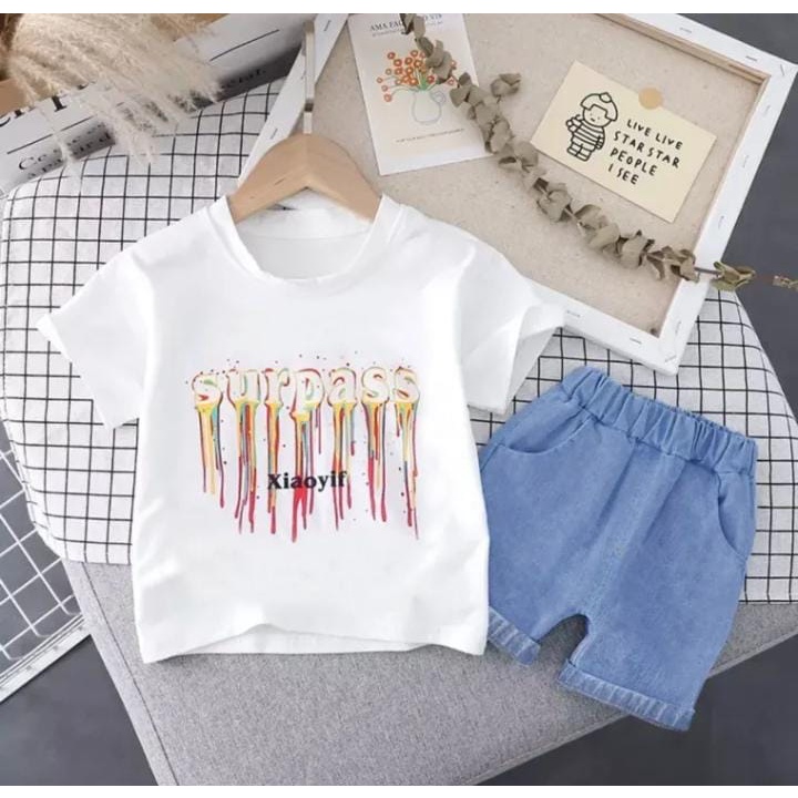 PROMO SETELAN ANAK LAKI-LAKI DAN PEREMPUAN/SETELAN ANAK BAWAHAN JEANS MODEL TERBARU DAN TERKINI 1-5 TAHUN