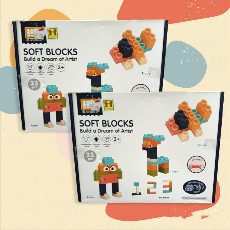 SOFT BLOCK BUILD 33PCS DUS