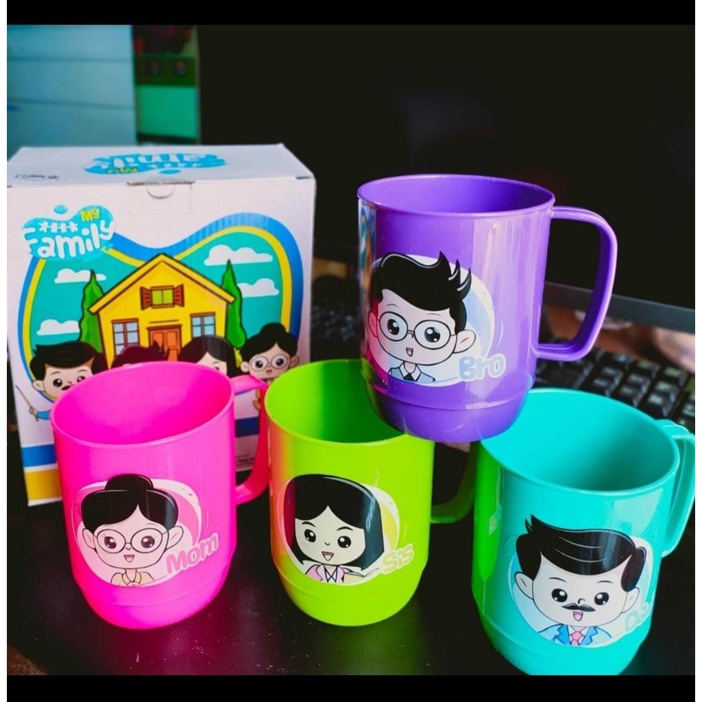 Gelas Mug Family Set 4 Pcs Gelas Mug Family